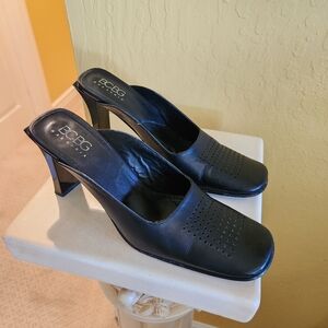 BCBG Max Azria Black Slip-on Heels